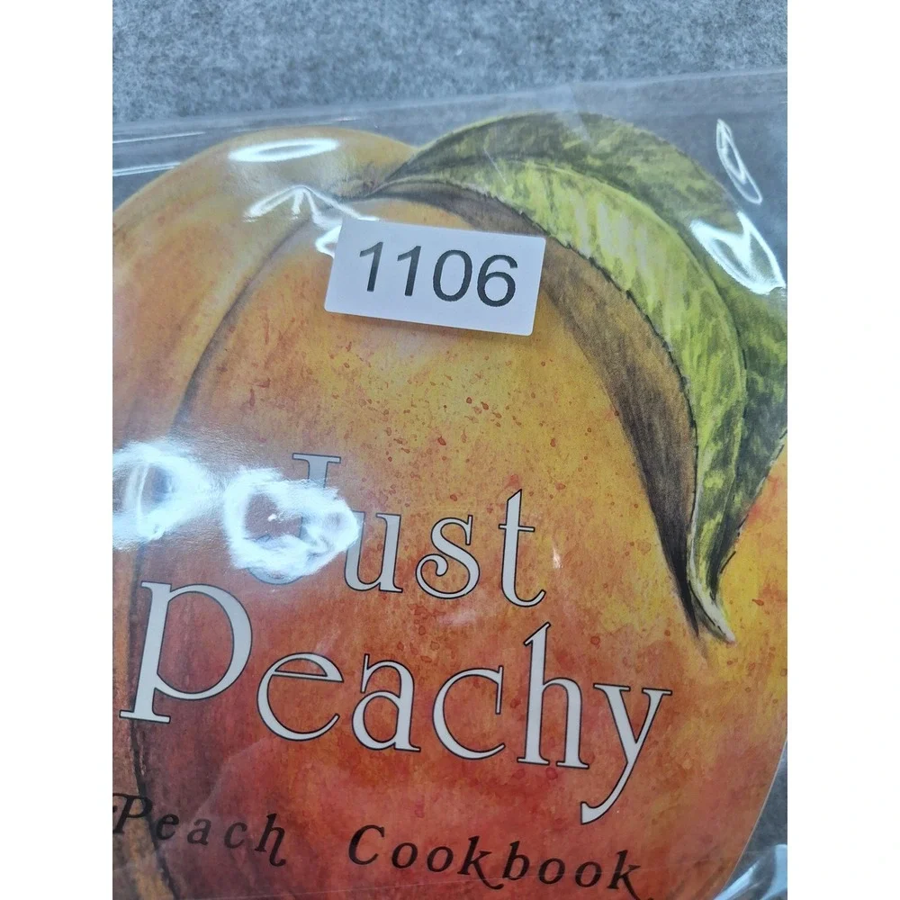 Just Peachy Peach Cookbook 1993 Judith Bosley Die-Cut Spiral Bound 100 Recipes